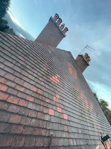 Chimney and ridge tile repair completed in Falkirk